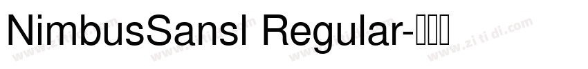 NimbusSansl Regular字体转换 NimbusSansl Regular字体转换